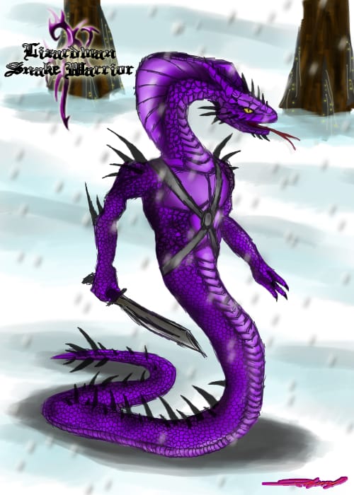 Snake_Warrior_by_rosedragoness