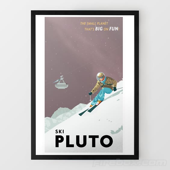 Ski Pluto Travel Print