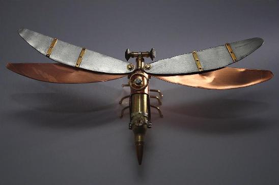 Anthrobots: Steampunk insects built from bullets