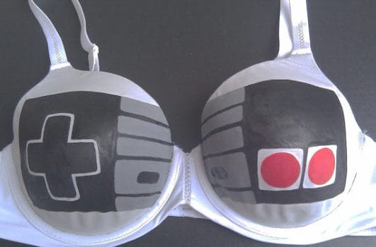 Nintendo NES controller bra will be clean!