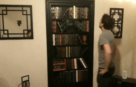 Five Hidden Bookcase Doors