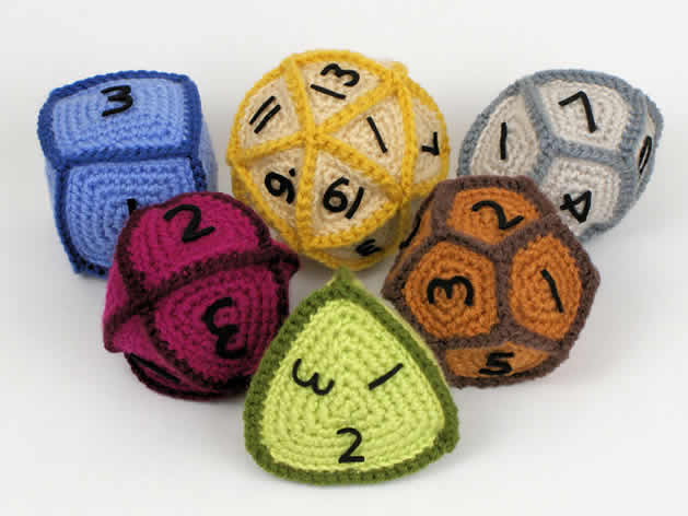 Crochet Dice Bag Printable Pattern