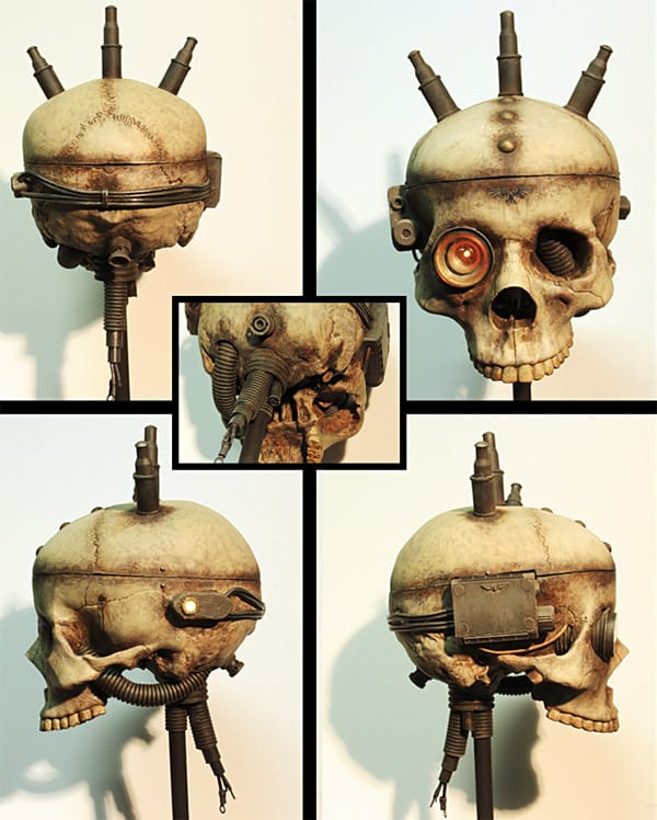 A life sized Warhammer 40K ServoSkull
