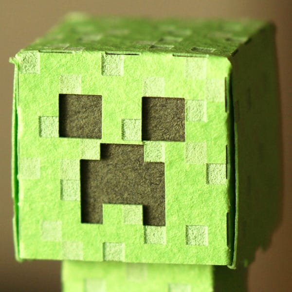 Creeper Minecraft Paper Craft Model