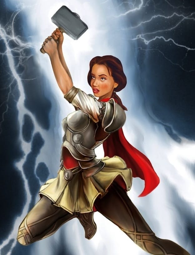 Belle as Thor