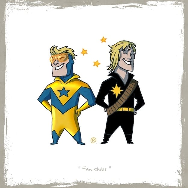 Booster Gold and Longshot