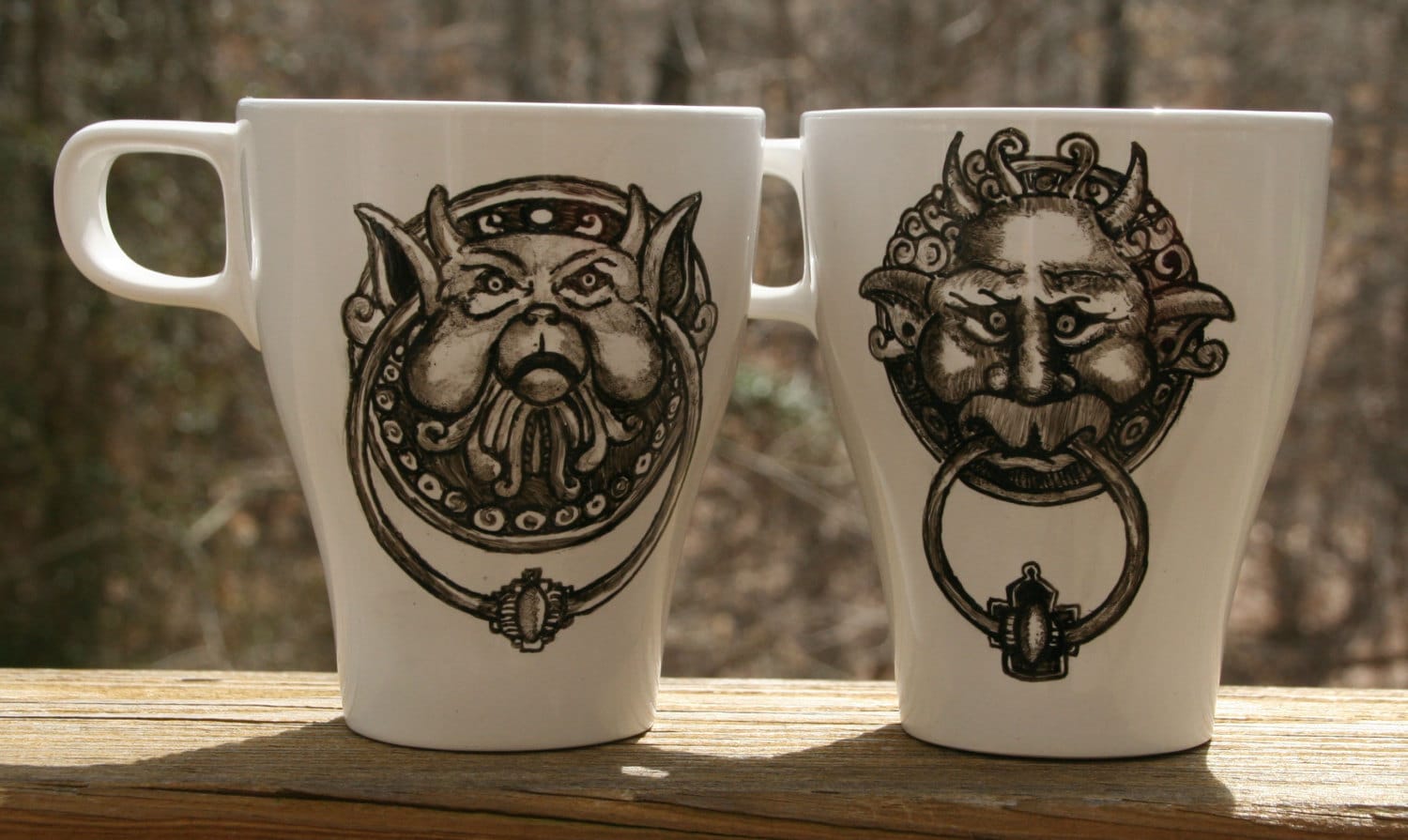 Labyrinth Door Knocker Mugs
