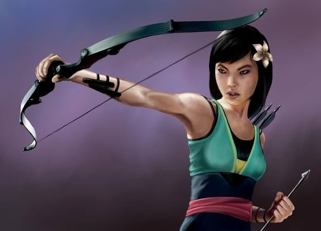 Mulan as Hawkeye