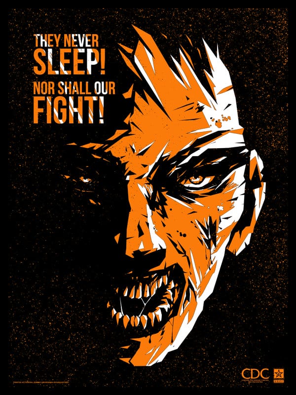 Zombie outbreak propaganda posters