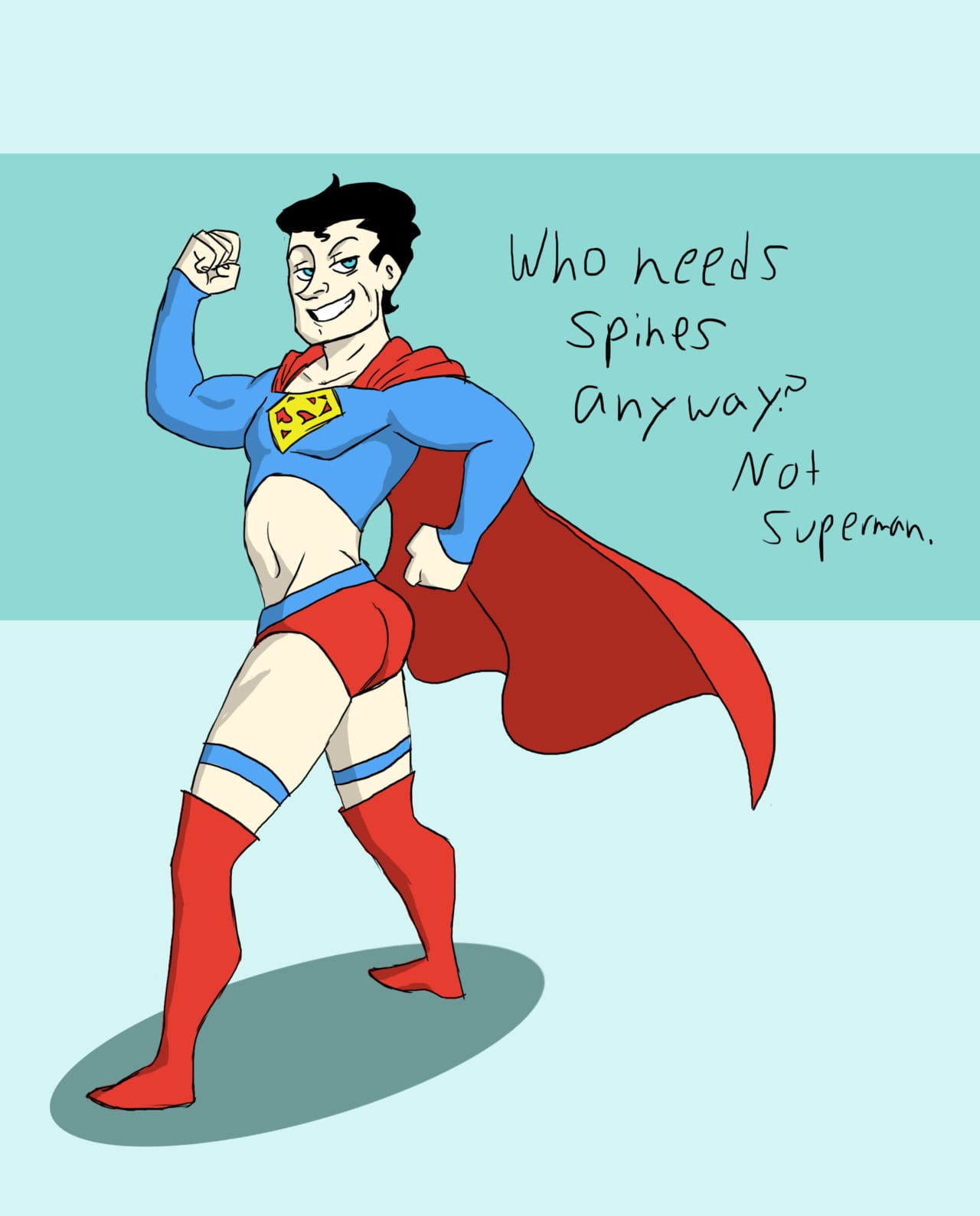 Superman drawn female style