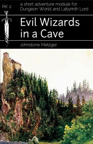 Cover image of Johnstone Metzgers Evil Wizards in a Cave