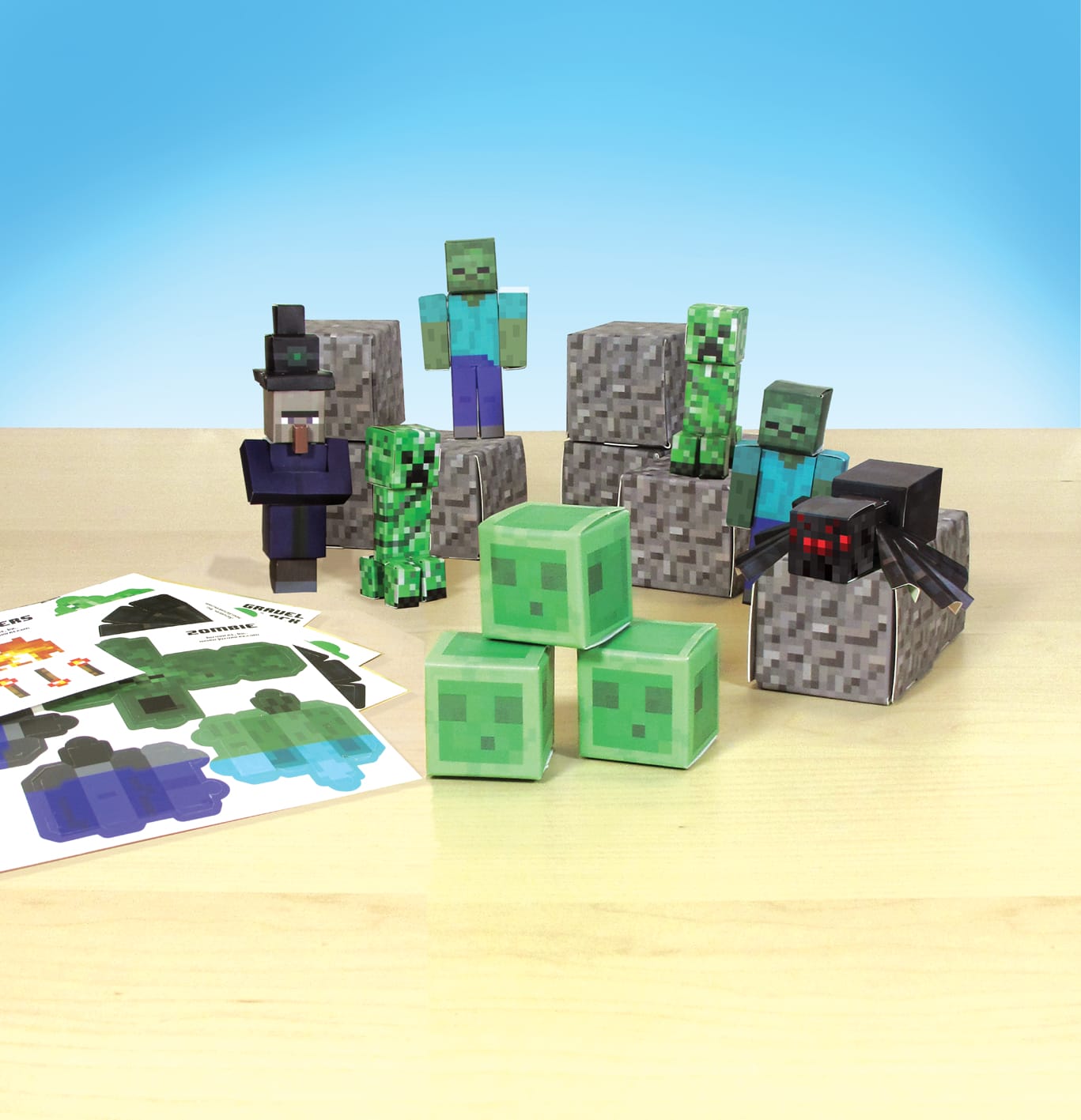 16735 PAPER CRAFT 30 PIECE HOSTILE MOBS 16703 Product