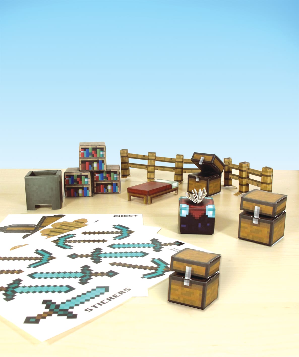 minecraft chest papercraft
