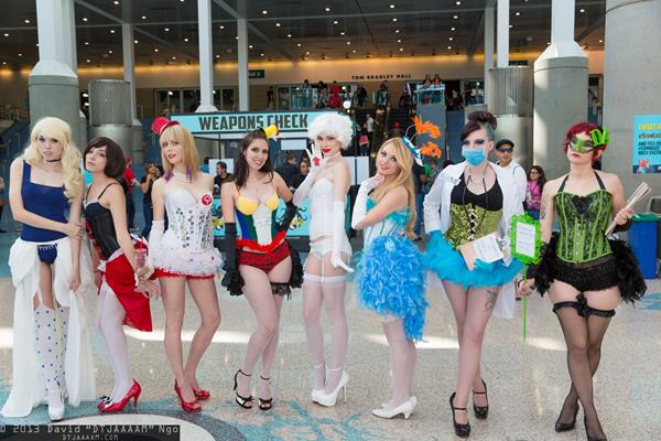 Sexy social media cosplay