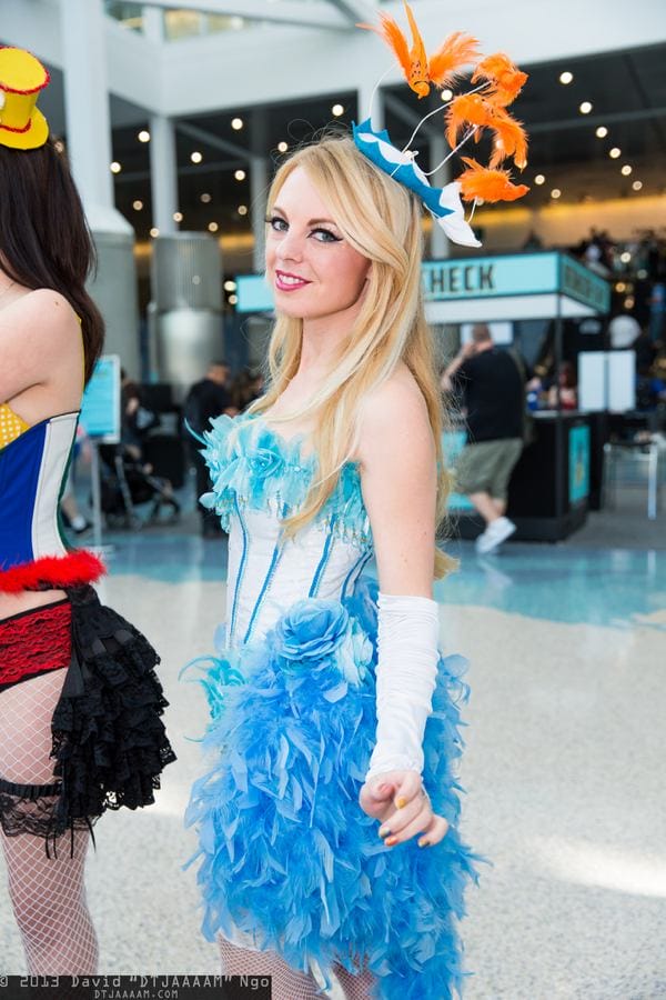 Sexy social media cosplay