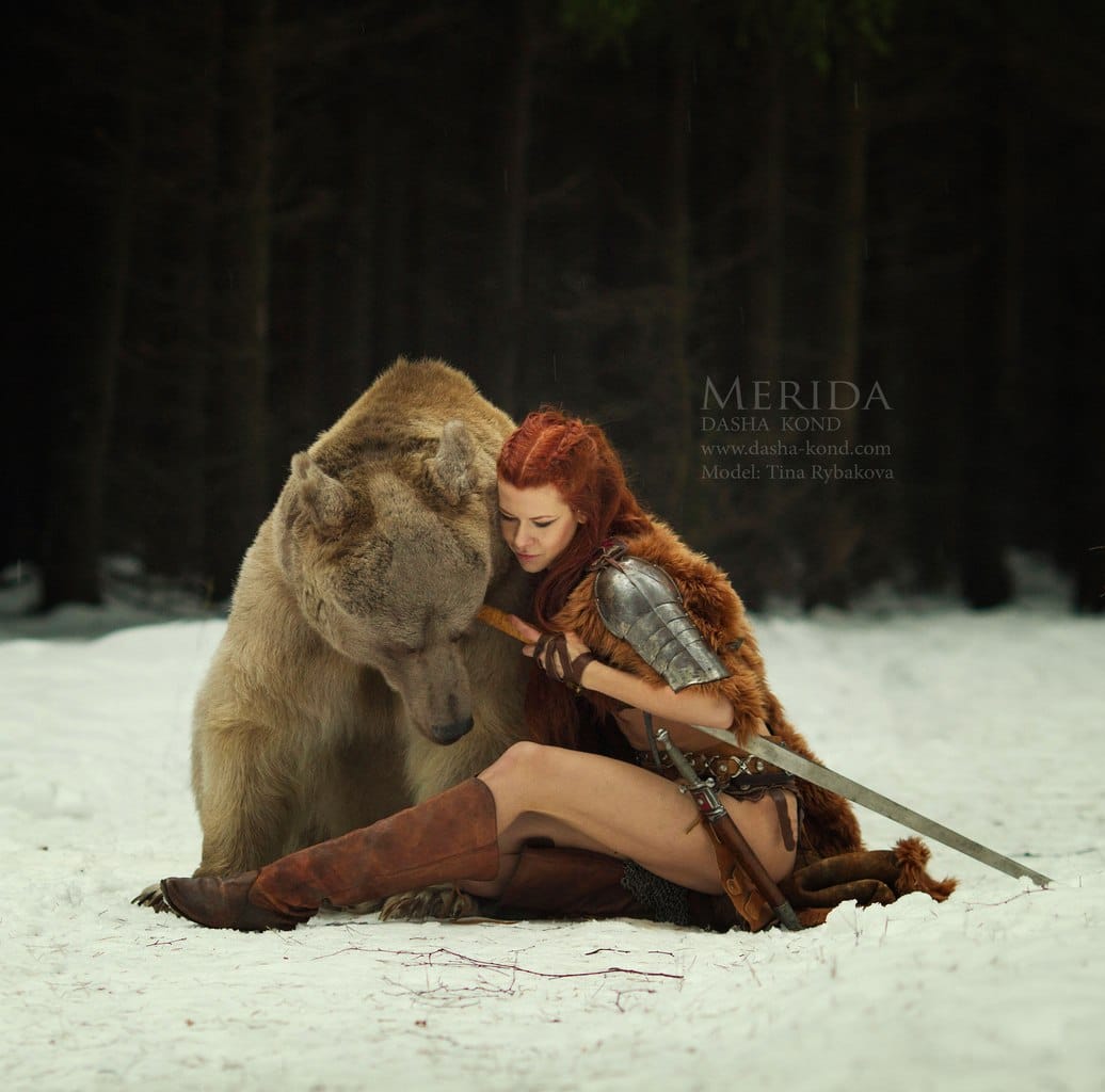 Merida bear cosplay 1