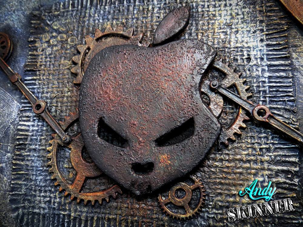 Steampunk pirate laptop cover