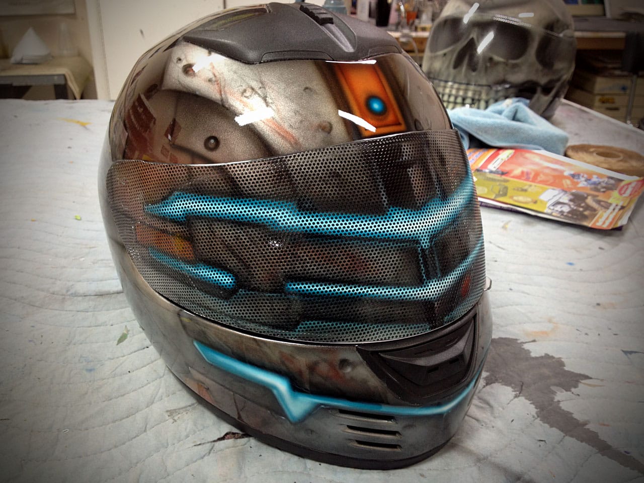 Dead Space Motorcycle Helmet Is A Work Of Art