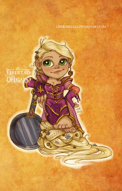 warcraft_meets_disney___rapunzel_by_liberlibelula-d6pkapz