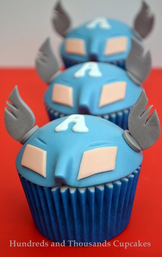 Captain America cupcakes 3