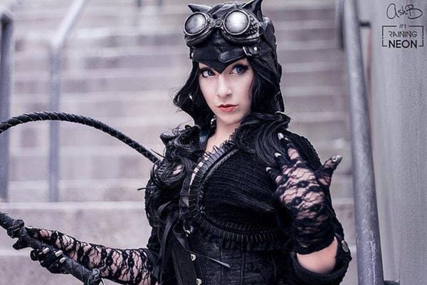 Superhero Week Steampunk Catwoman cosplay