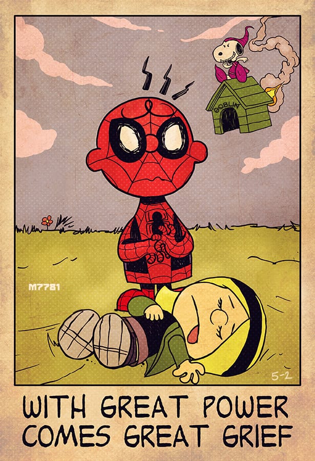 charlie-brown-and-spider-man-art-mashup-with-great-power-com