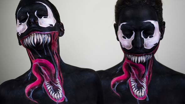 elsa-rhae-face-paint-venom