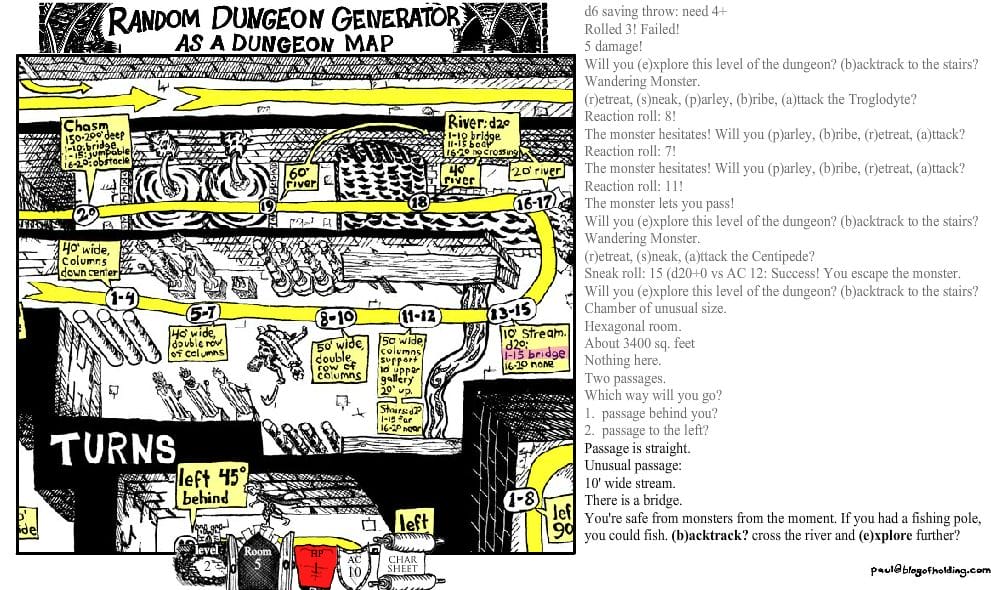 randon dungeon game