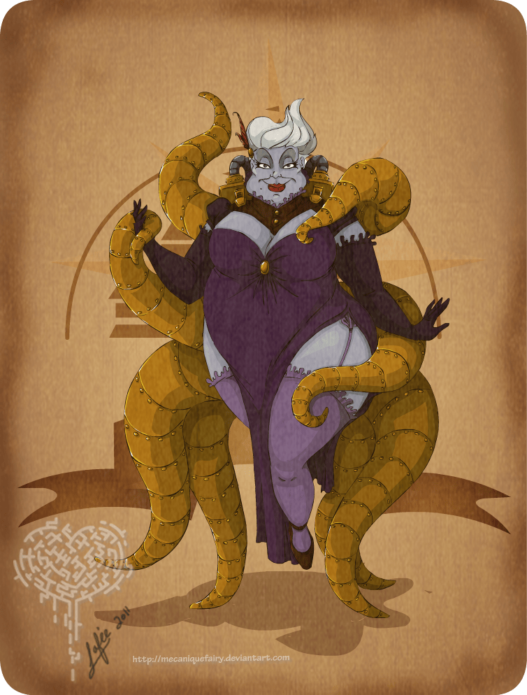disney_steampunk__ursula_by_mecaniquefairy-d45lfut