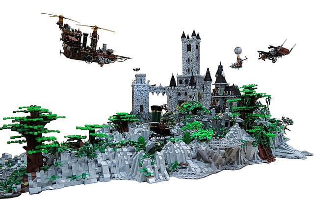 steampunk vampire castle in lego 2