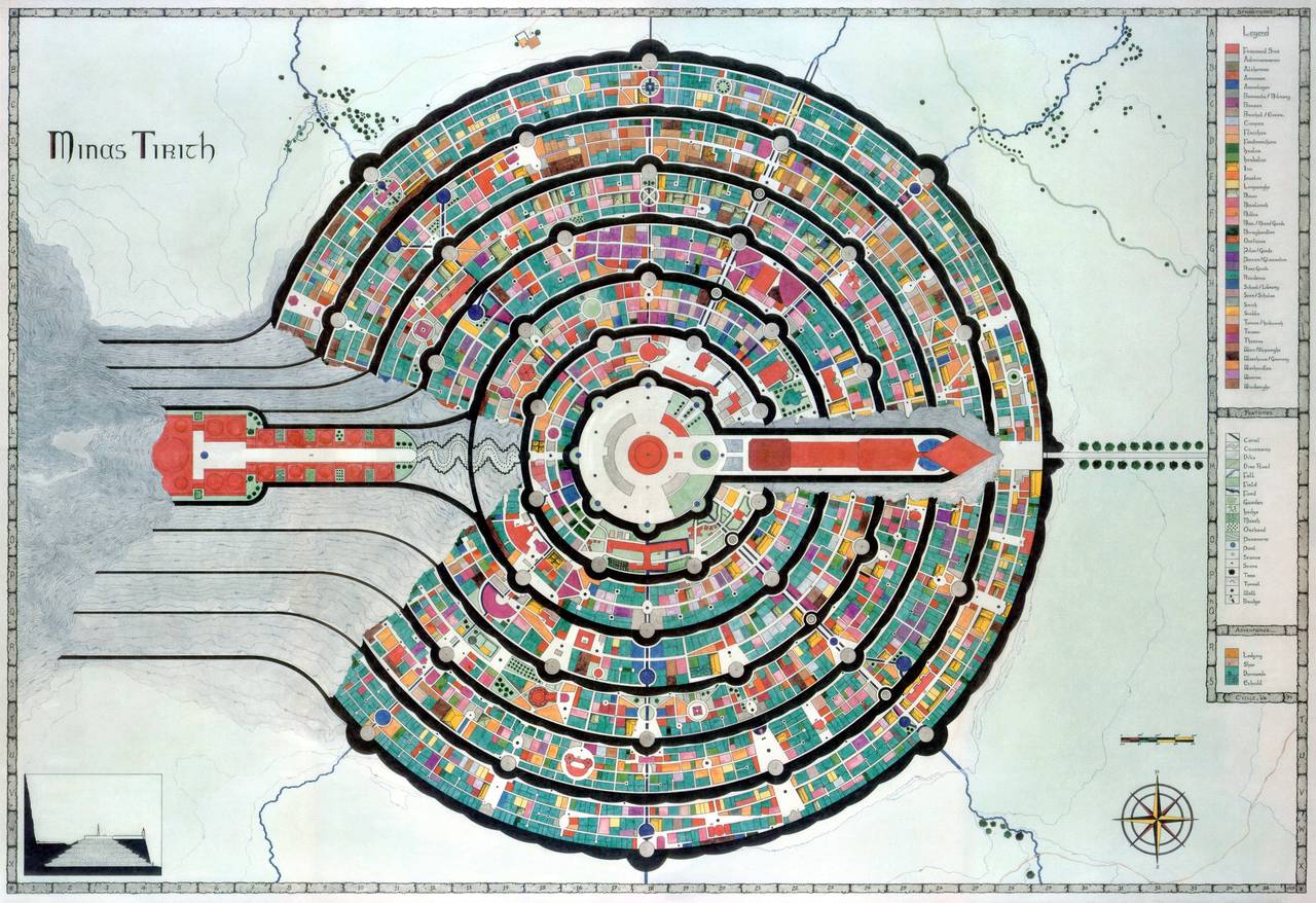 Minecraft Minas Tirith Schematic