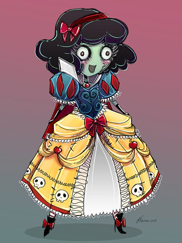 cute_zombie_snow_white_by_noflutter-d4g6591