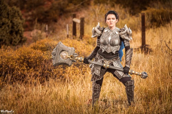 Citadel of Flame Heavy Armour cosplay for charity