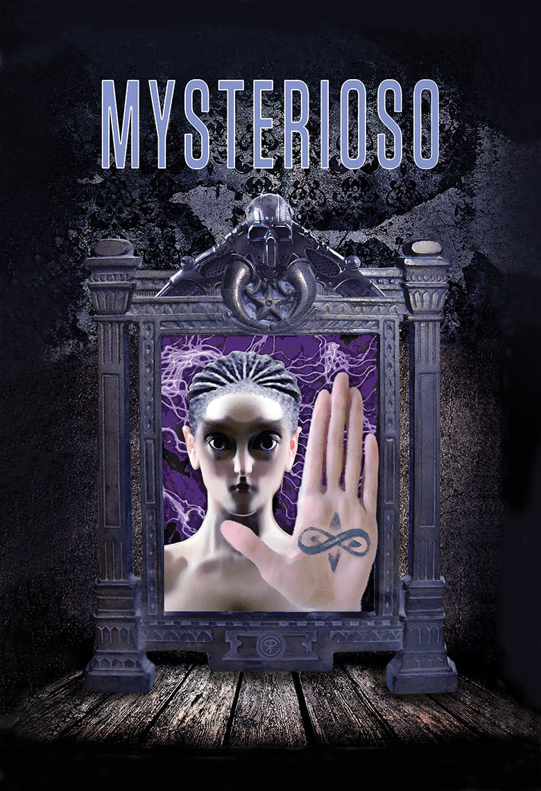 Grunge paper wall with wood floor interior background