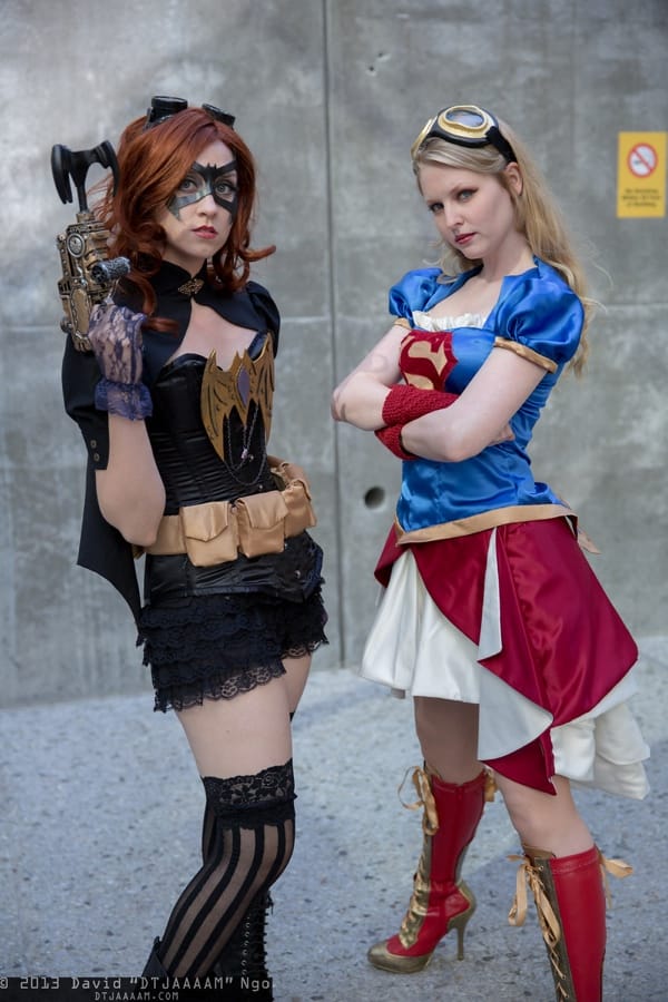 steampunk-batgirl-and-supergirl