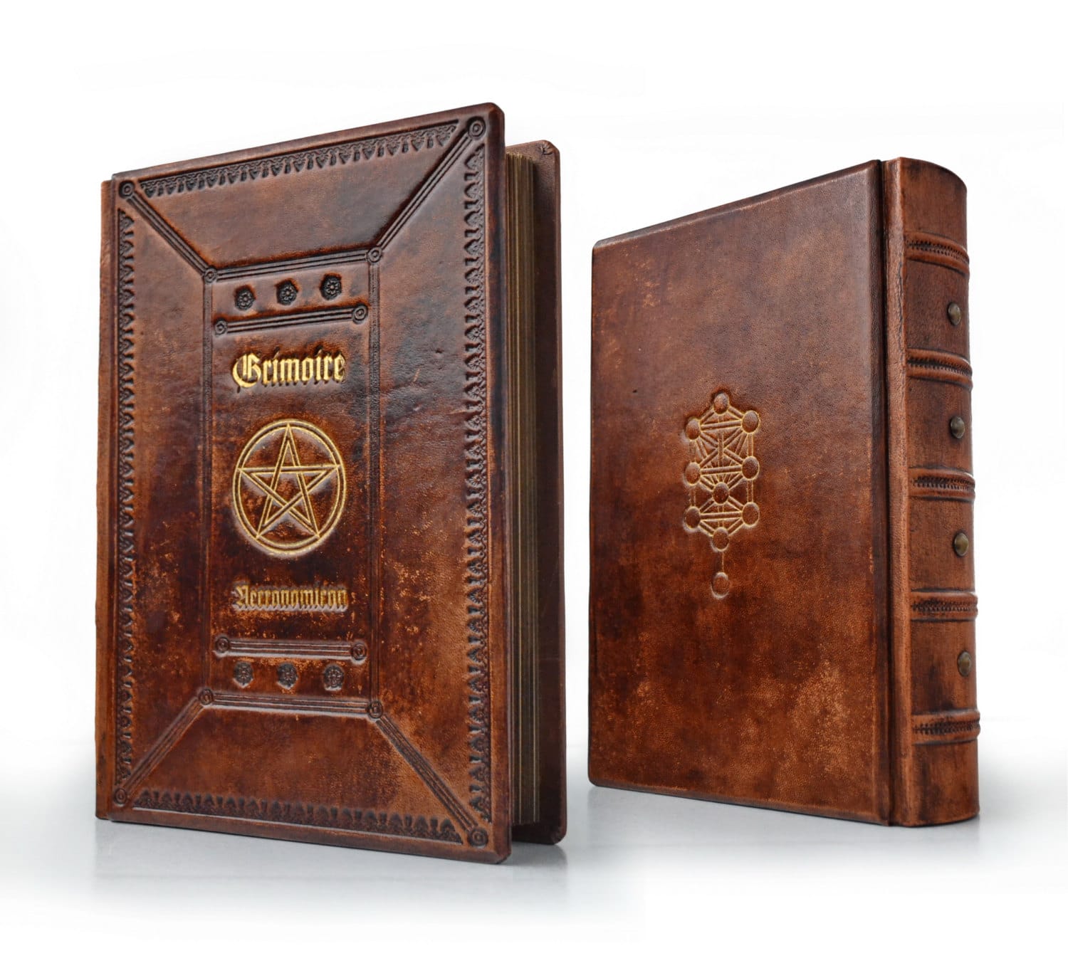 Grimoire leather journal