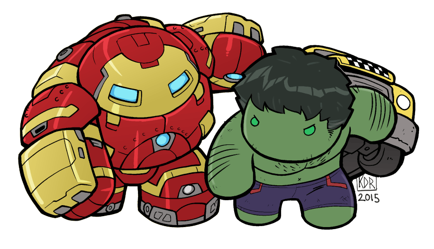 Lil Hulkbuster v Hulk