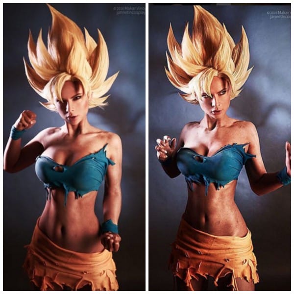 Jannet in Cosplay goku