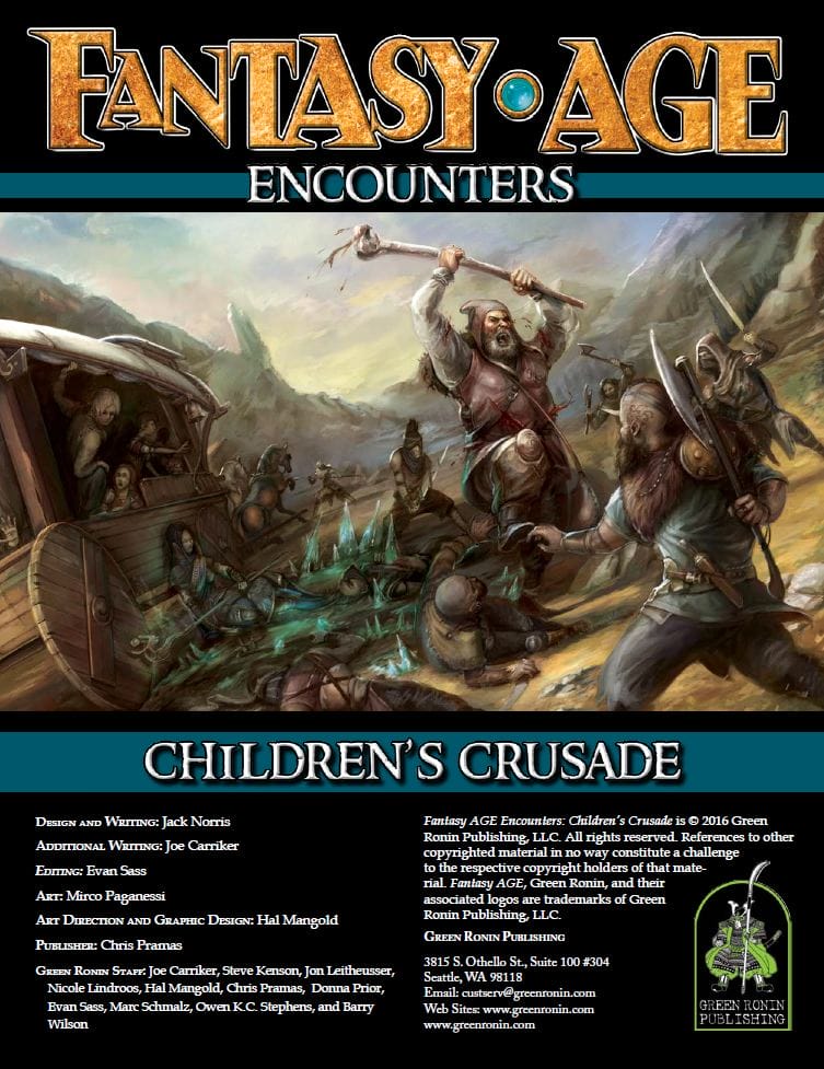 Marked by Calamity A Review of Fantasy Age Children's Crusade