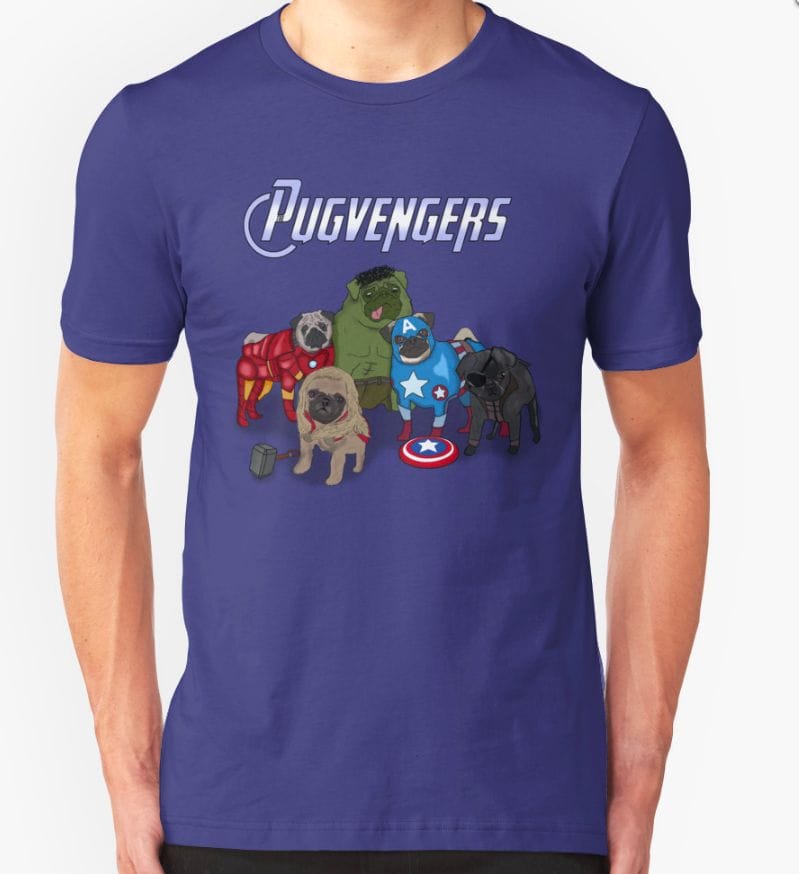 Pugvengers t-shirt