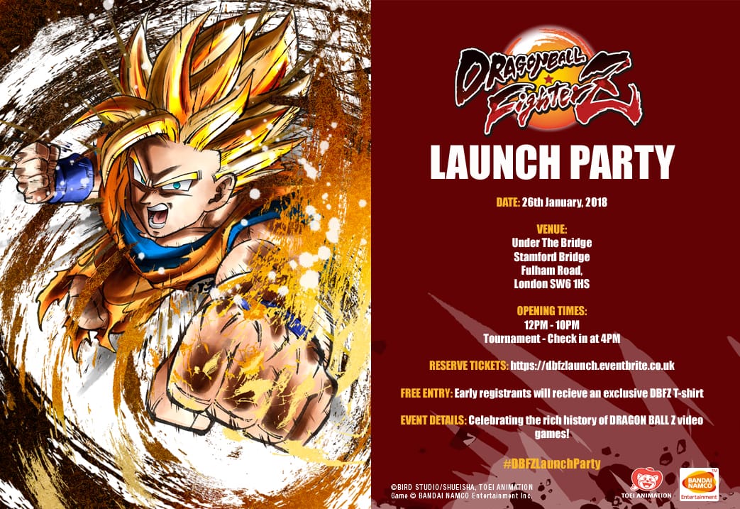 You Are Invited To The Dragon Ball FighterZ Launch Party