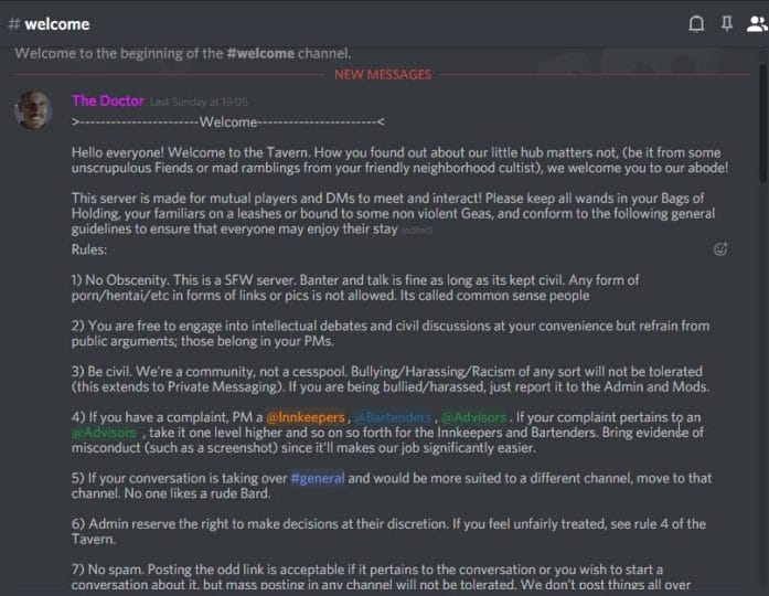 Public Discord Servers tagged with Rpg