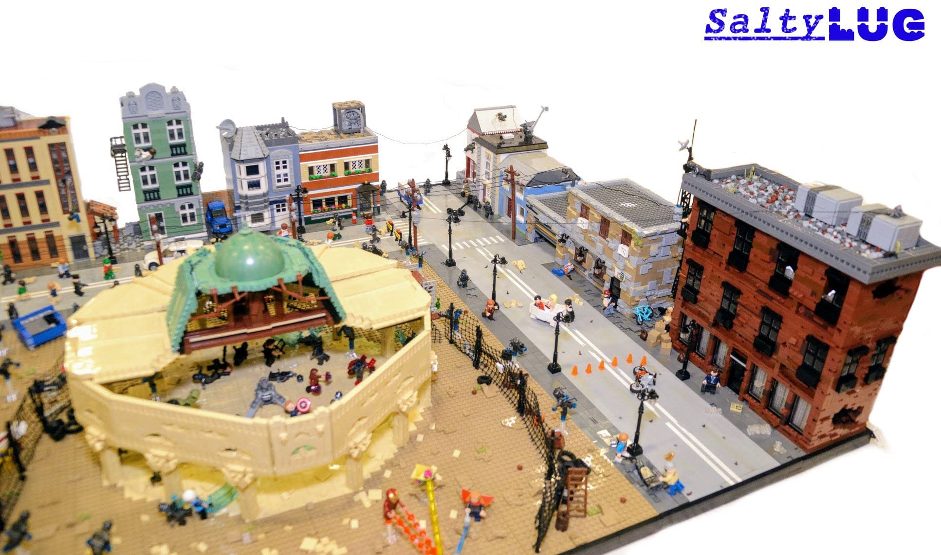 The Battle of Sokovia rebuilt LEGO brick by brick