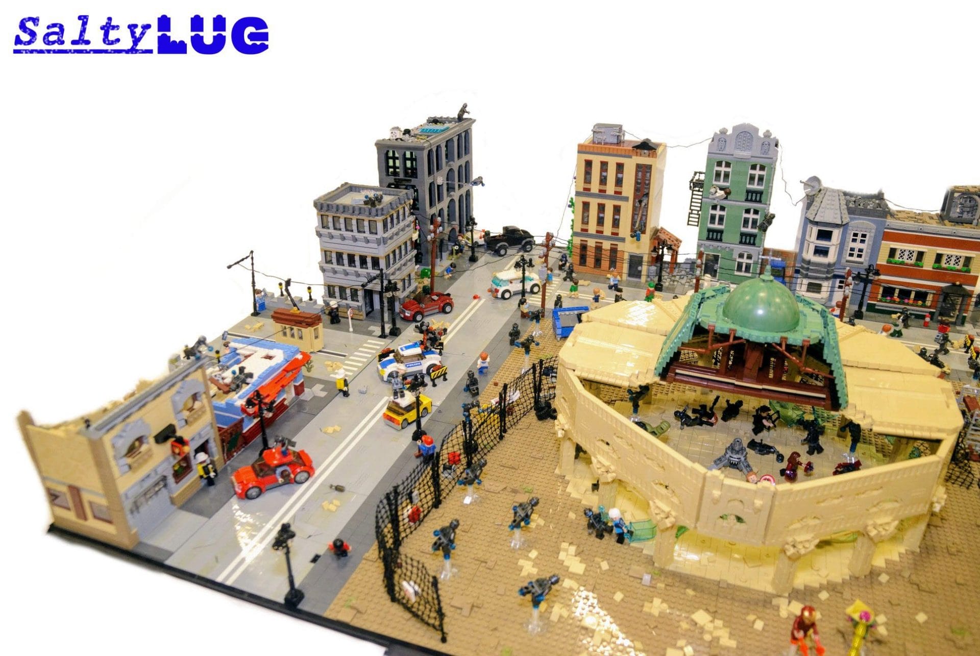 The Battle of Sokovia rebuilt LEGO brick by brick