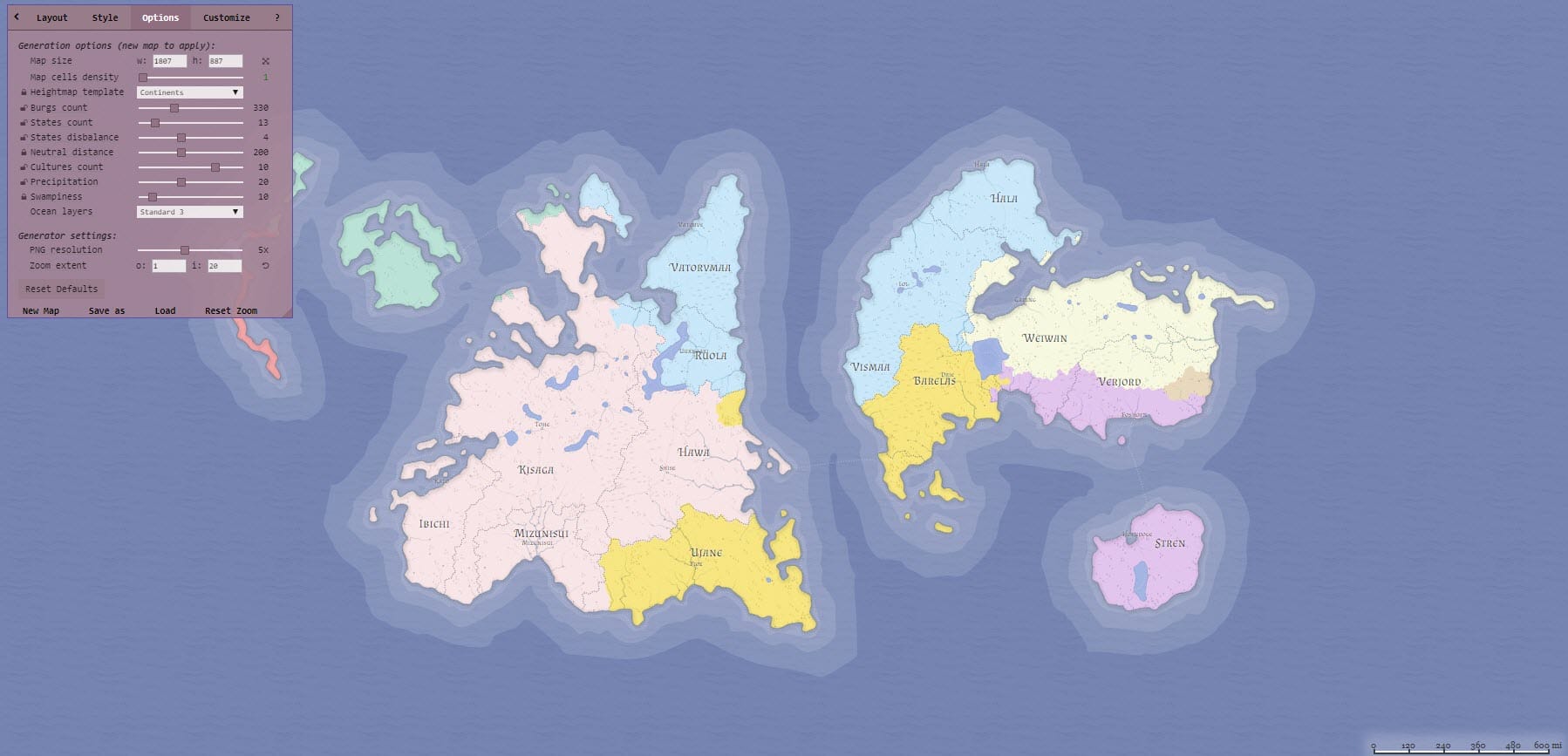 Fantasy map maker