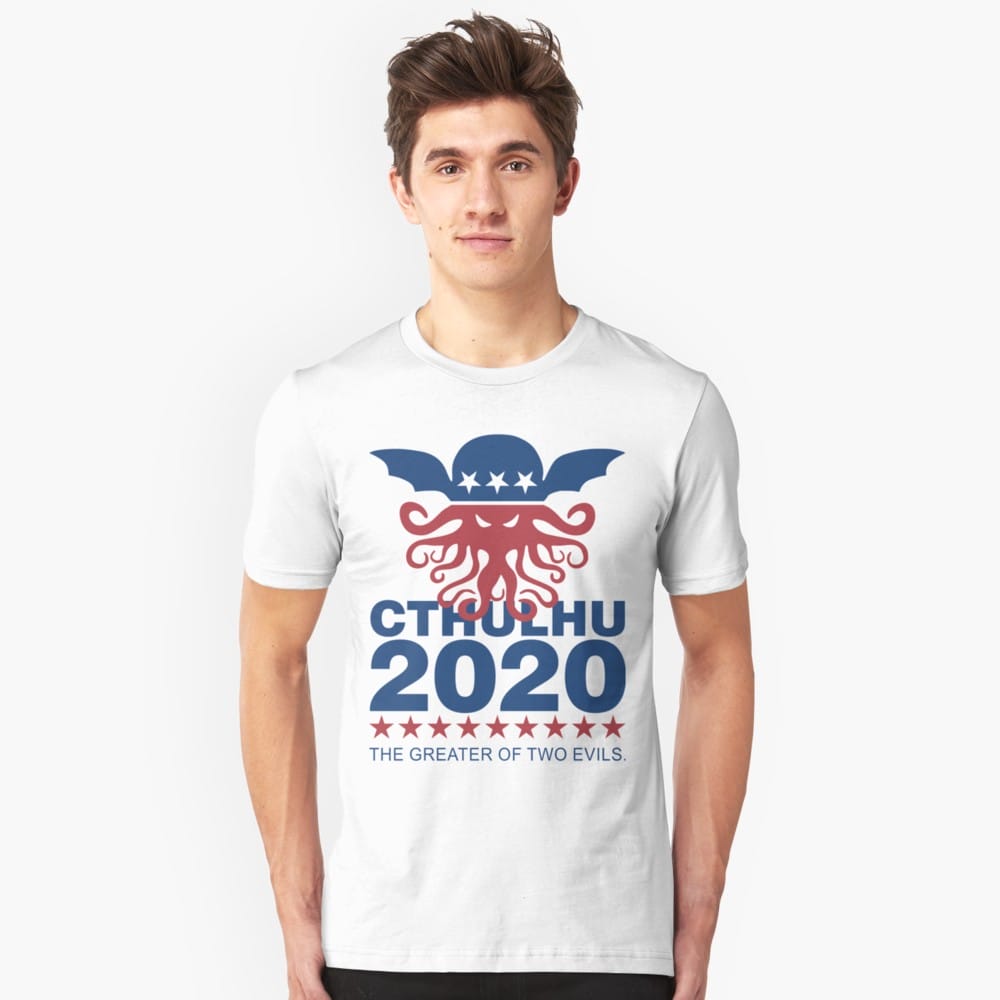 Lovecraft t-shirt: Vote Cthulhu
