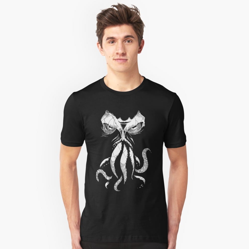 Lovecraft t-shirt: Cthulhu wakes