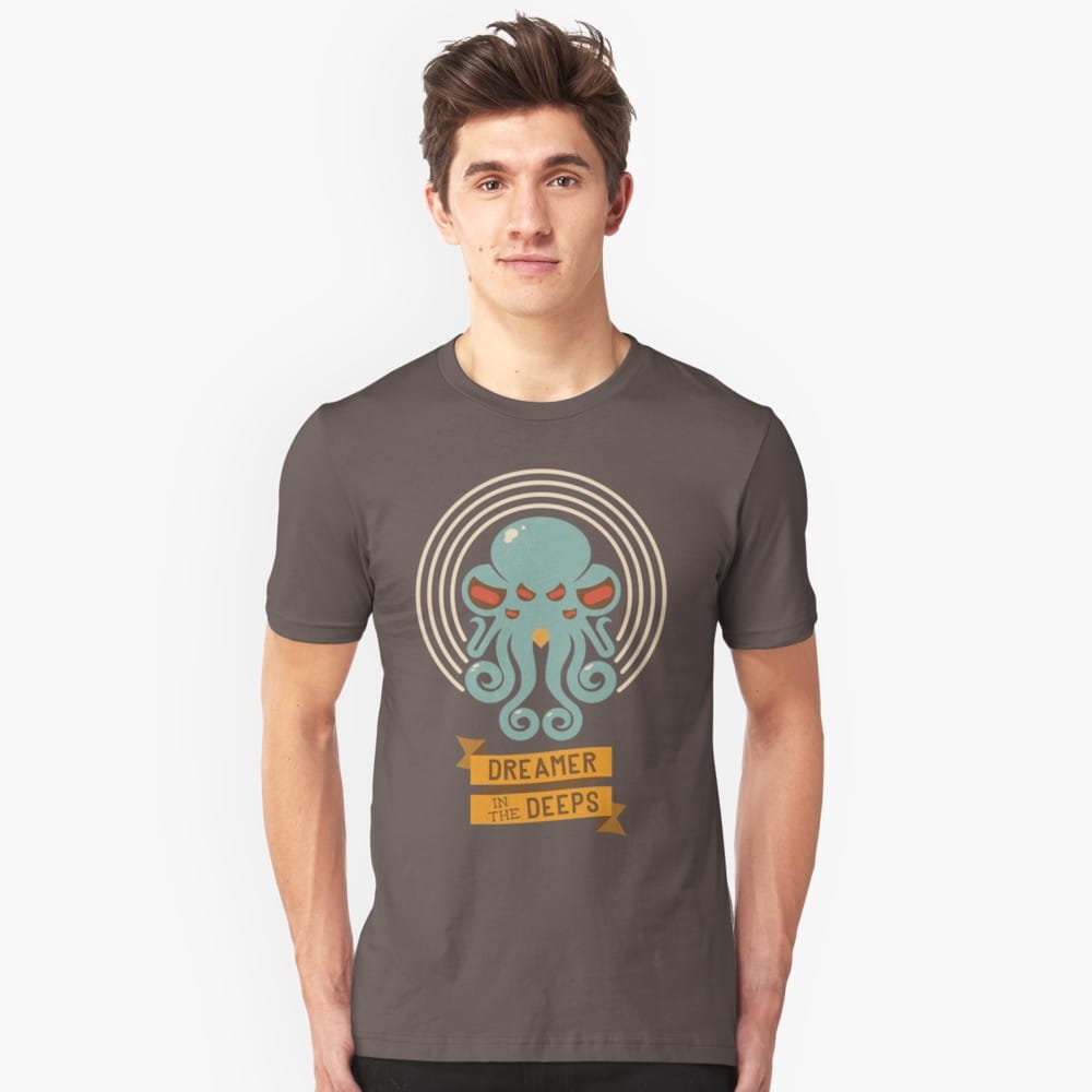 Lovecraft t-shirt: Dreamer in the deep