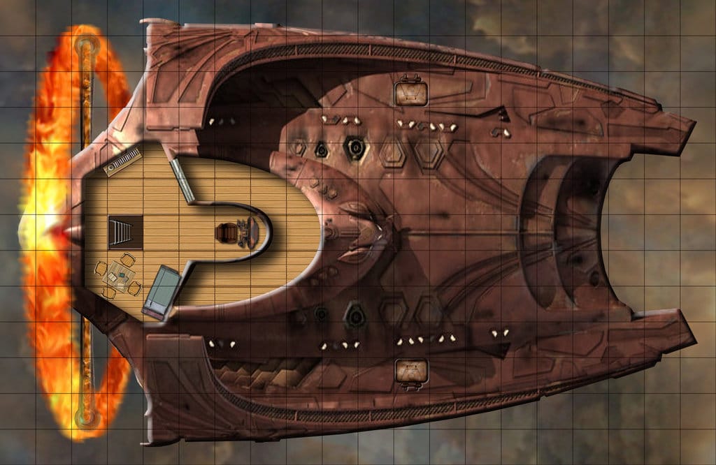 Eberron airship floor plans