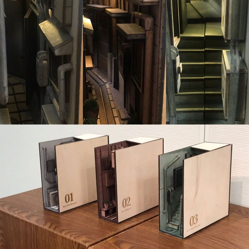 Monde's shelf dioramas